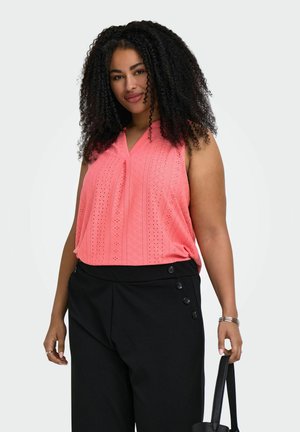 ONLY Carmakoma TOP CARSANDRA TOP - Topp - sugar coral