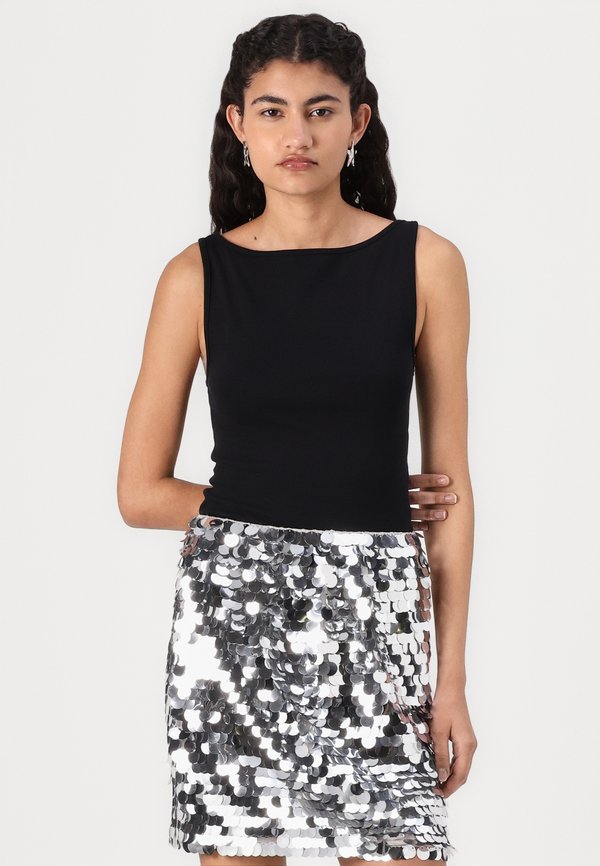 NMSMILA MINI SEQUIN SKIRT - Mini skirt3