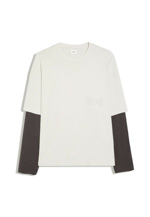 Bershka, CONTRAST DOUBLE-SLEEVE - T-SHIRT - Maglietta a manica lunga - beige