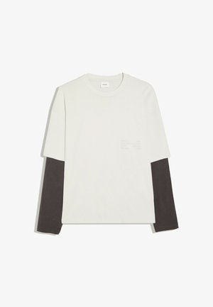 Bershka, CONTRAST DOUBLE-SLEEVE - T-SHIRT - Maglietta a manica lunga - beige