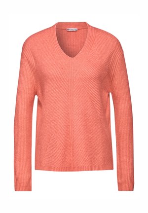 Pullover - mottled orange