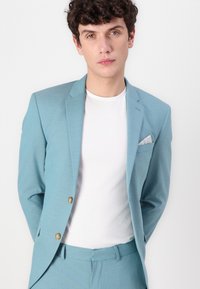 Isaac Dewhirst NOTCH SUIT SLIM - Κοστούμι - sea foam