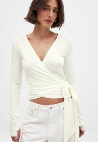 BALLET WRAP - Longsleeve - offwhite