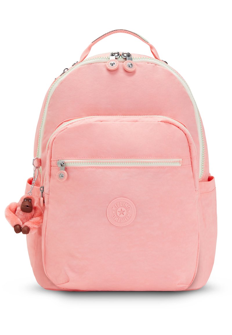 Kipling BACK TO SEOUL LAPTOPFACH - Mochila escolar - pink candy combo