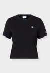 SPORTSWEAR CROPPED SLIM FIT - Обикновена тениска - black