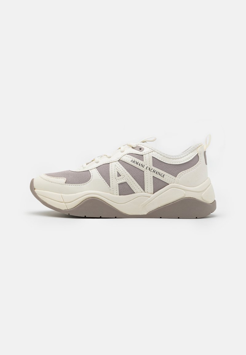 Armani Exchange LACE UP - Sportbačiai - off white/beige