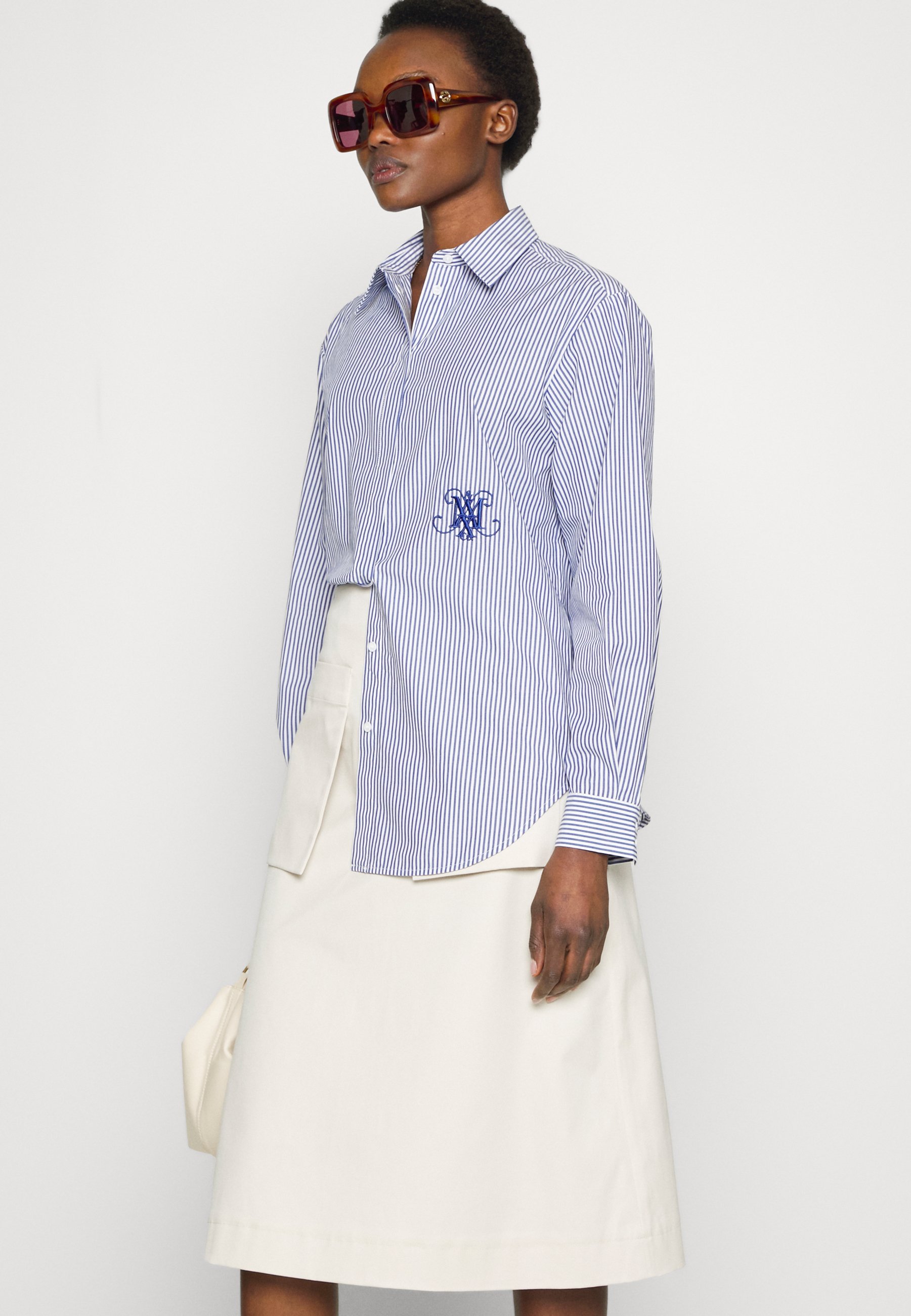 MAX\u0026Co. Button-down blouse - navy blue 