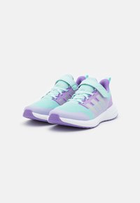 adidas Performance FORTARUN 2.0 CLOUDFOAM ELASTIC LACE STRAP - Scarpe da corsa su strada - semi flash aqua/silver metallic/orchid fusion