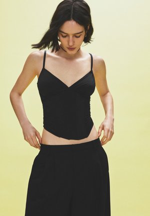 Bershka, TOP - Débardeur - black