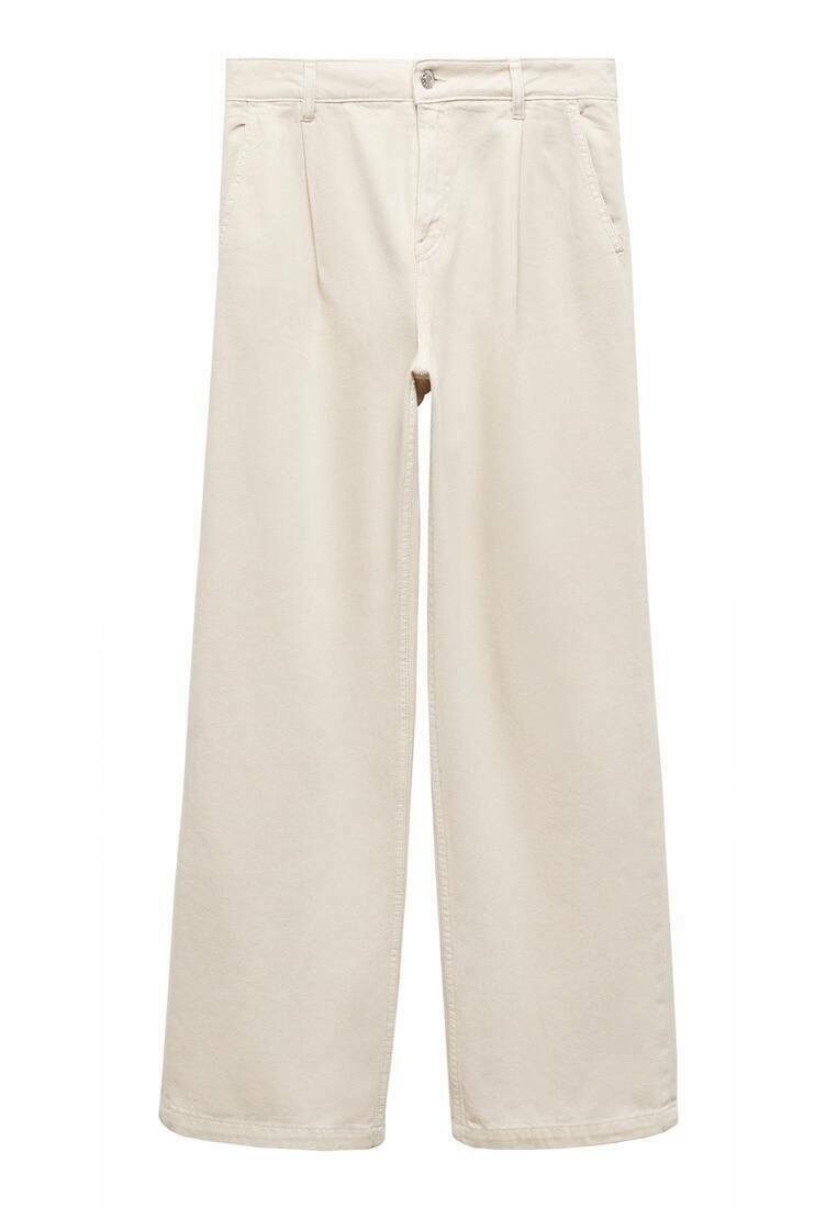 Mango Broek crème Mango Broek crème