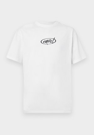 SCRIPT TEE UNISEX - Nyomott mintás póló - white
