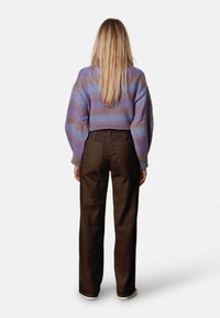 LABDIP HIGH WAIST LONG WIDE  - Broek - chocolat