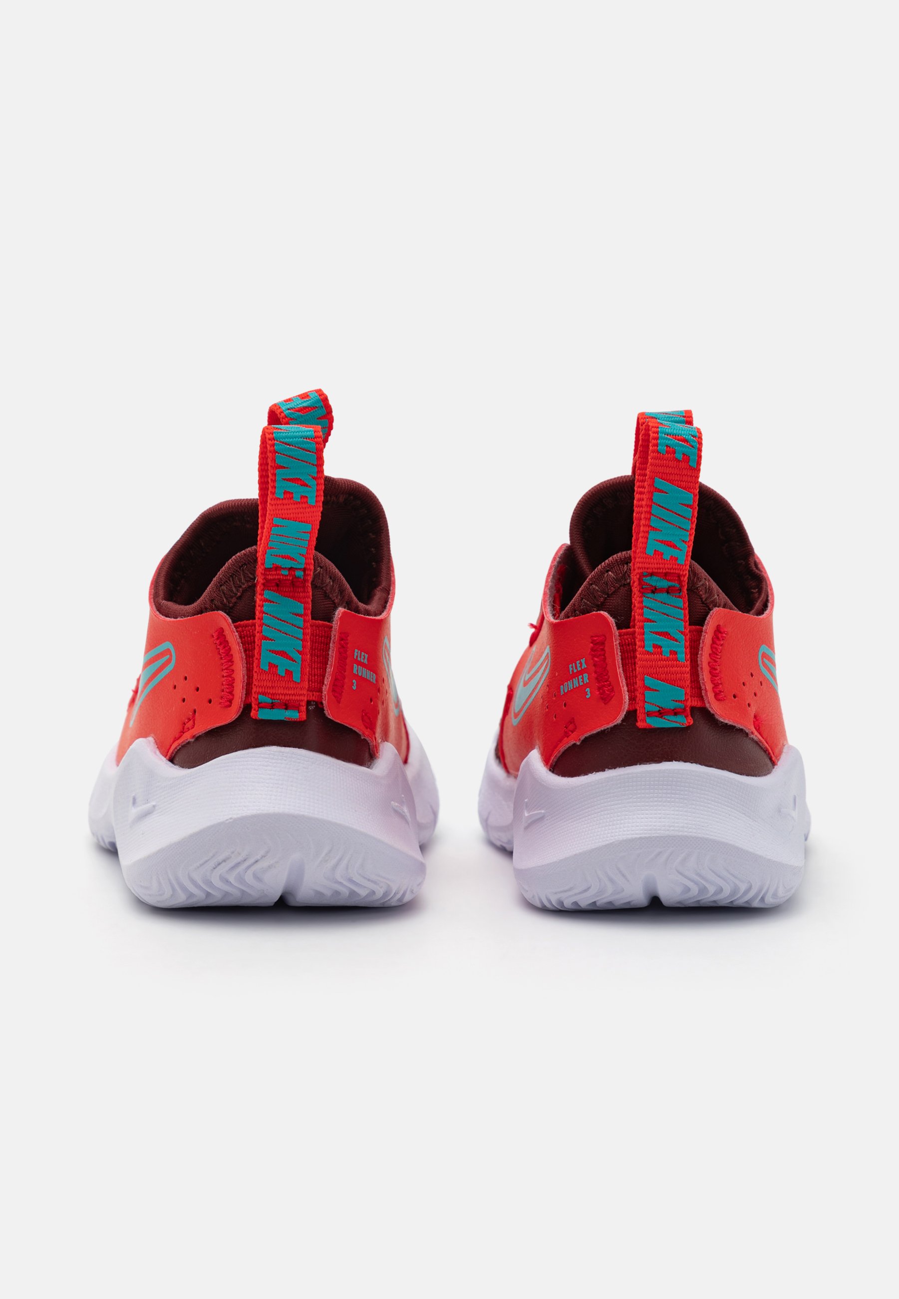 nike flex runner red white and blue