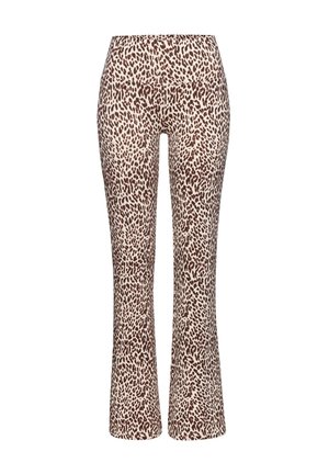 Trousers - beige leo