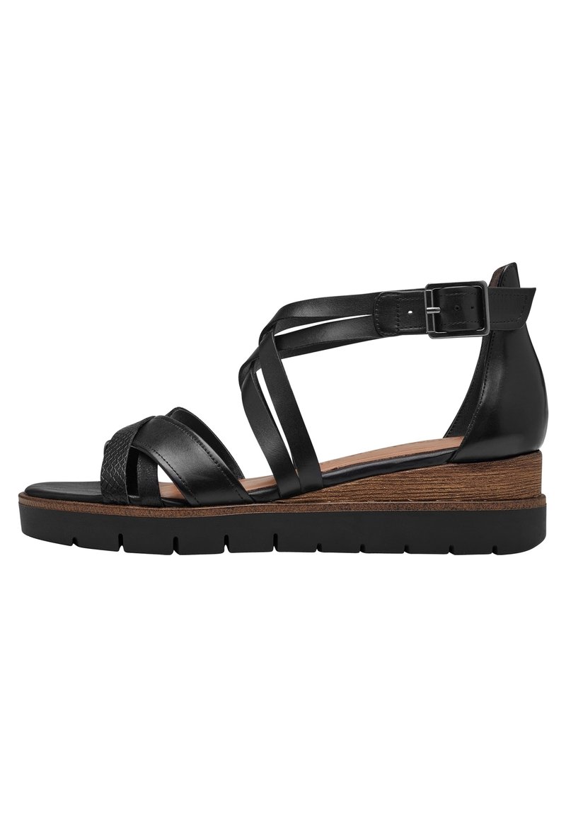 Tamaris 1-28205-42 - Sandalias de cuña - black