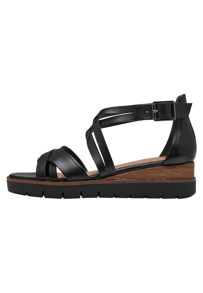 Tamaris - Sandalias con plataforma - black, Ampliar