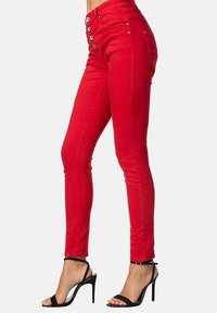 Elara Vaqueros slim fit - rot