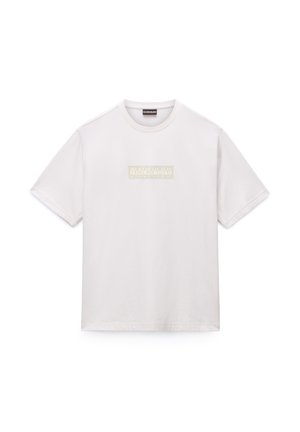 Napapijri, BOX LOGO SS - Camiseta estampada - white whisper