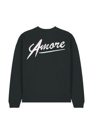 AMORE BACK EMBROIDERY UNISEX - Sweatshirt - black