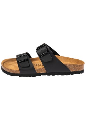 SAMOS PF - Pantolette flach - schwarz