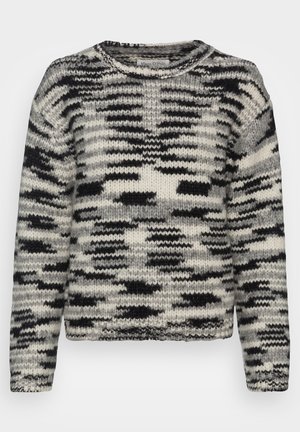 LONGSLEEVE ROUND NECK SPACE - Svetr - multi/black