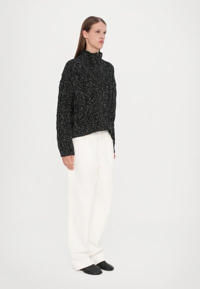 CLOSED TROYER ZIP CARDIGAN - Kardiganas - dark grey melange