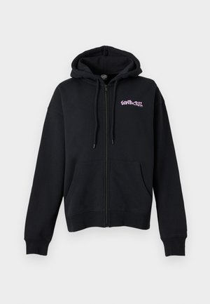 Santa Cruz, DIZZY DAISY ZIP HOOD - Bluză de molton cu fermoar - black