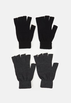 2 PACK UNISEX - Kurzfingerhandschuh - black/grey