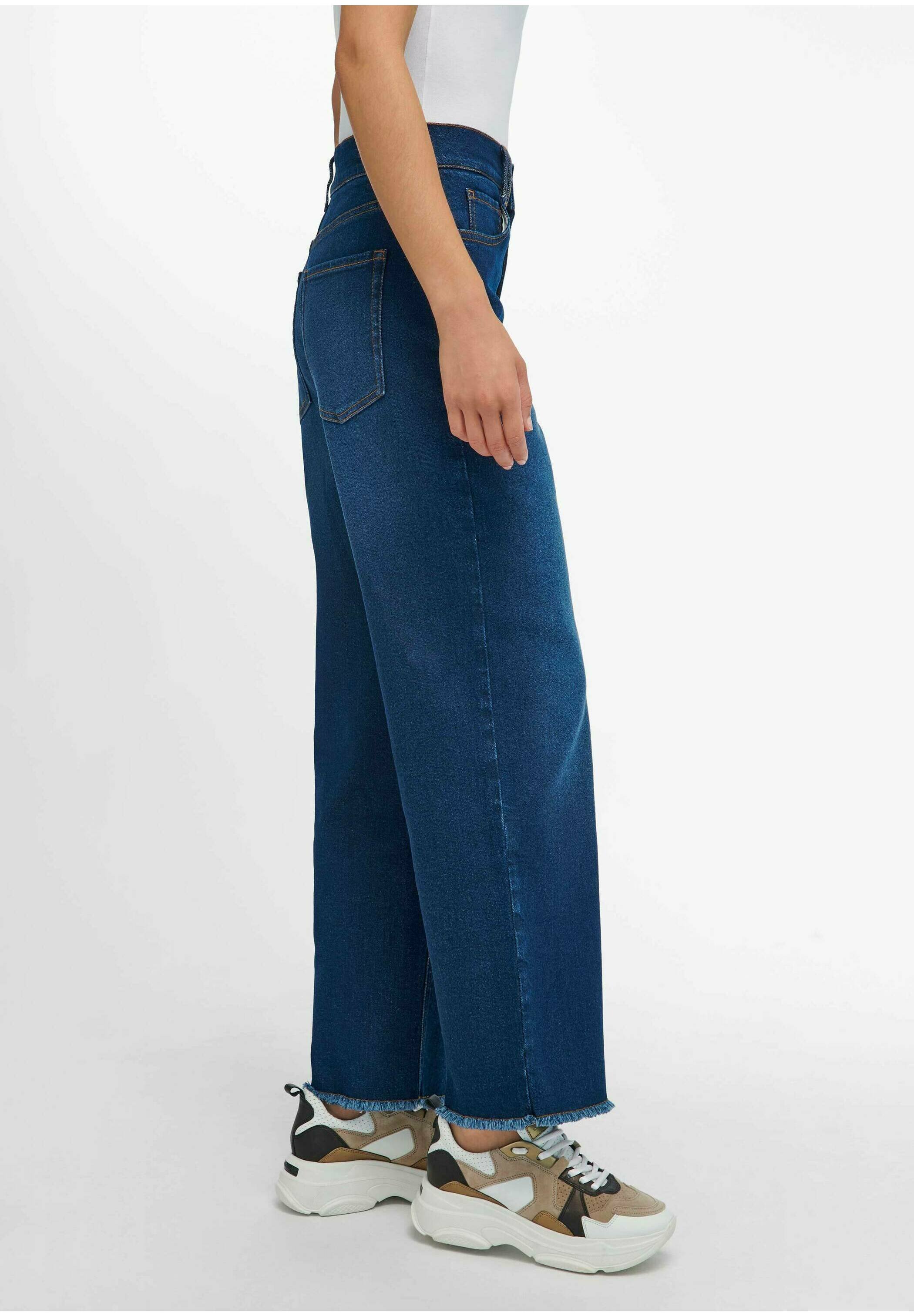 DAY.LIKE Jeans a sigaretta - dark blue denim/blu denim - Zalando