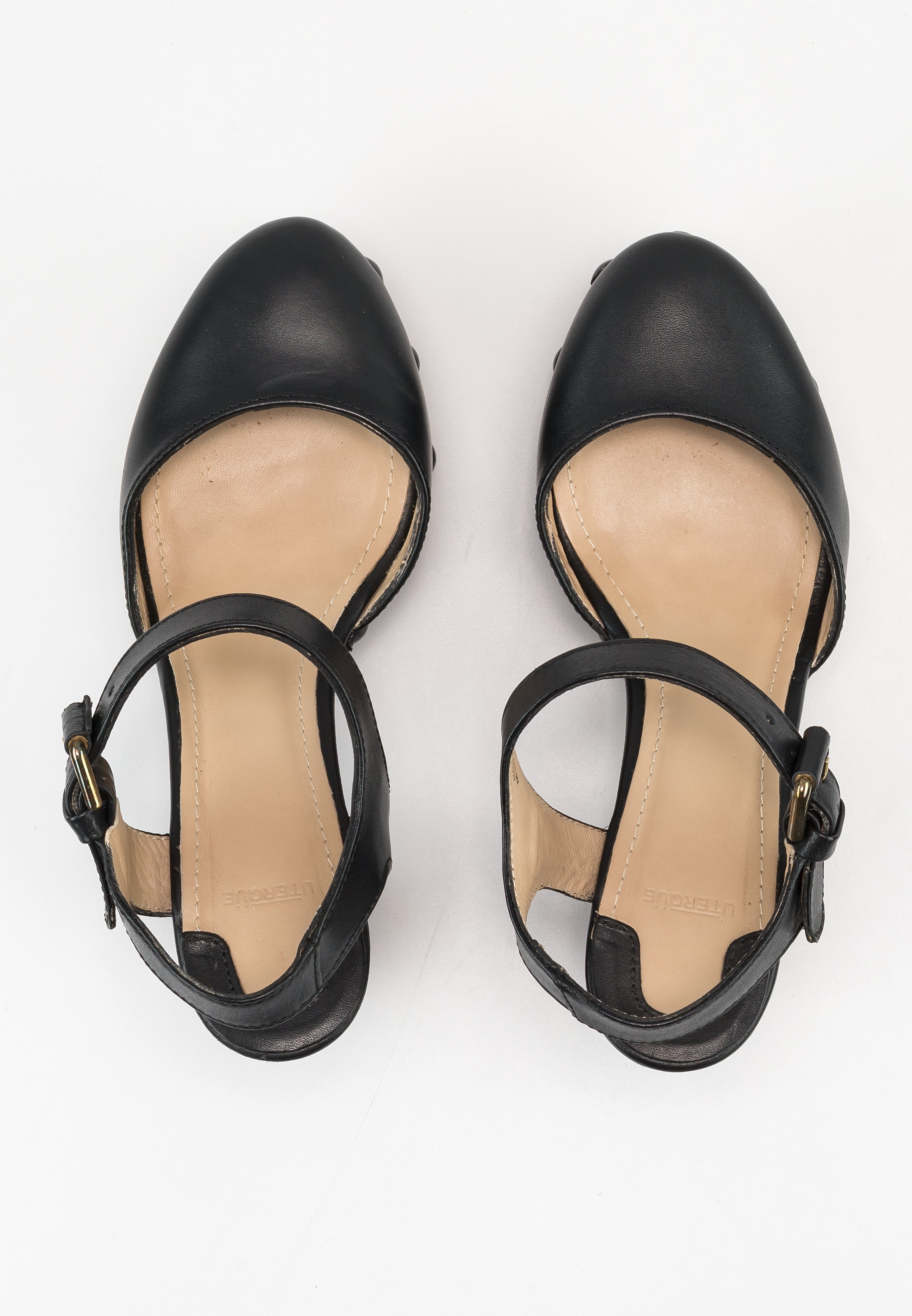 Uterqüe Lace-up heels - black - (Pre-owned) - Zalando.de