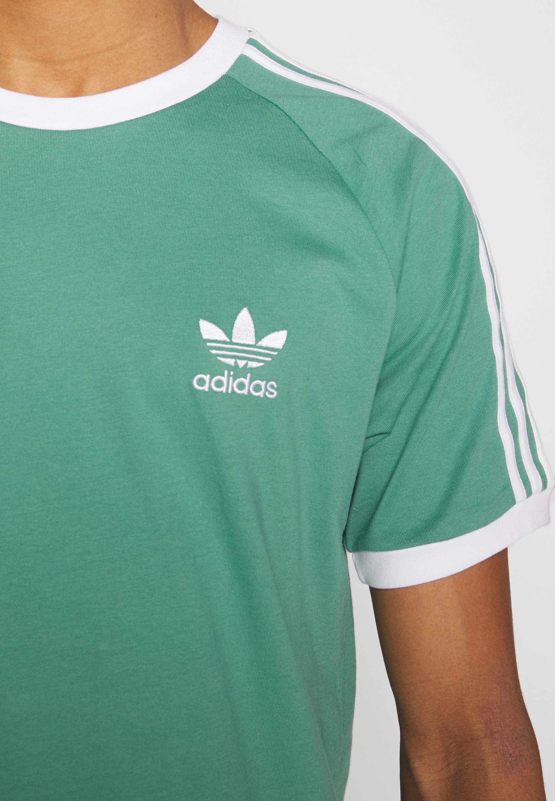 adidas originals 3 stripes t shirt green