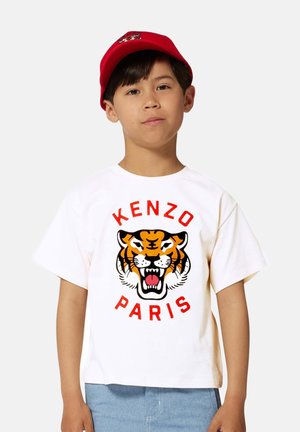 À MANCHES COURTES - T-shirt imprimé - blanc