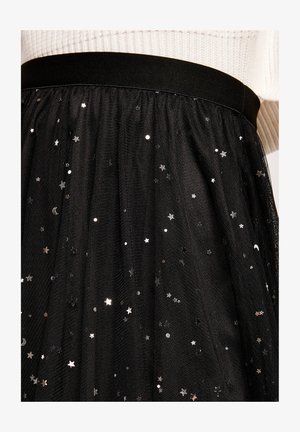 Apricot STARS HANKY  - A-line skirt - black