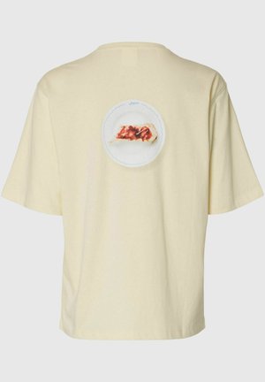 Selected, T-SHIRT REGULAR FIT PRINTED - T-shirt imprimé - afterglow