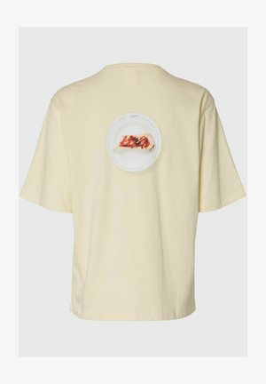 Selected, T-SHIRT REGULAR FIT PRINTED - T-shirt imprimé - afterglow