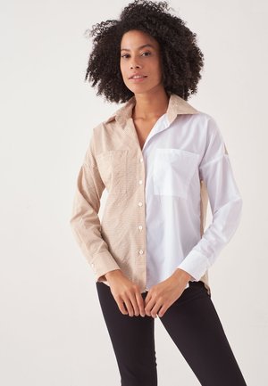 Hemdbluse - beige