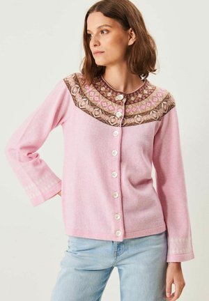 VENDELA - Neuletakki - pink