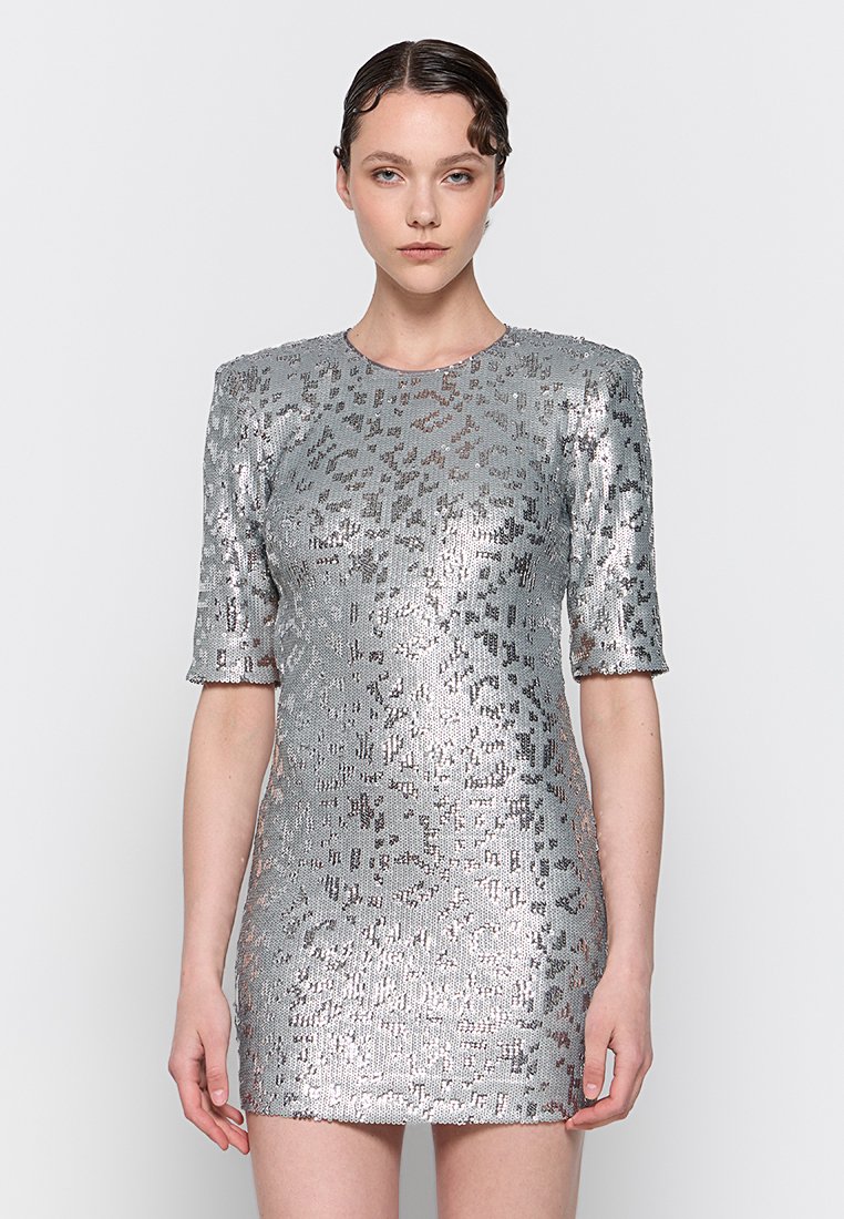 Just Cavalli Cocktailjurk zilverkleurig