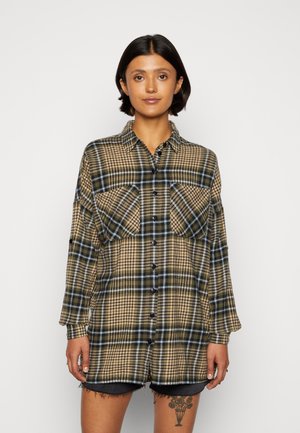 NMERIK OVERSIZE - Button-down blouse - kalamata