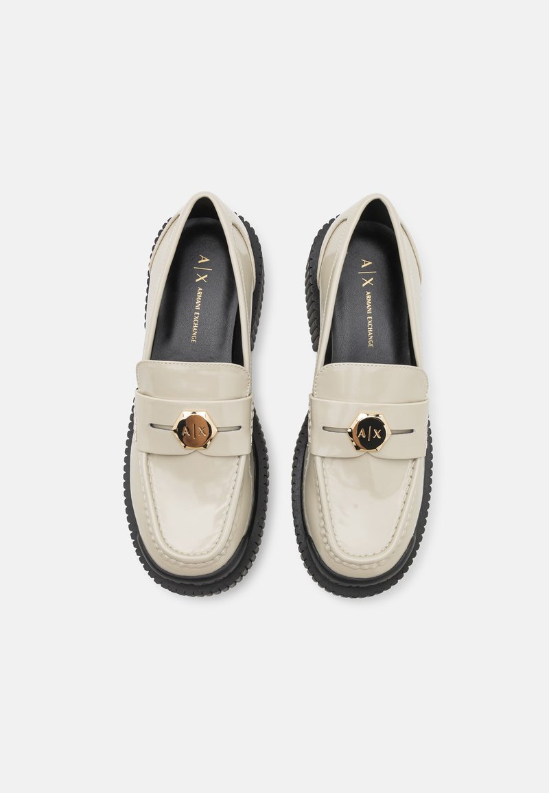 Armani Exchange White Patent Leather Loafers with Zipper Armani Exchange | Shoes | Armani Exchange White Patent  main image 4