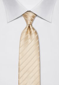 Vincenzo Boretti GESTREIFT - Tie - ecru