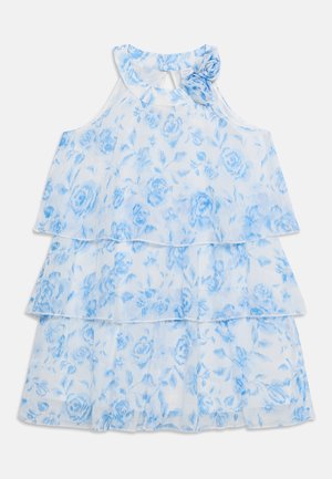 Lindex, DRESS WITH FLOUNCES AND FLOWERS APPLIQUE - Vestito casual - off white