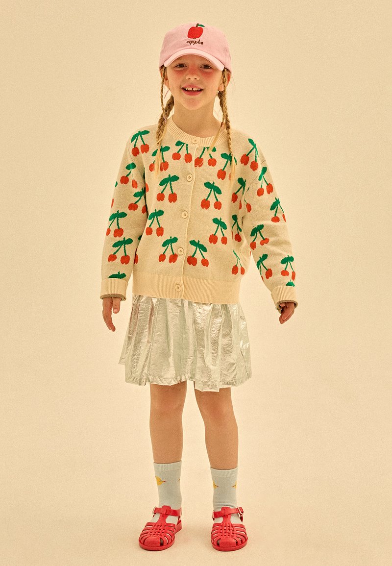 JELLY MALLOW CHERRY CARDIGAN - Kardiganas - ivory