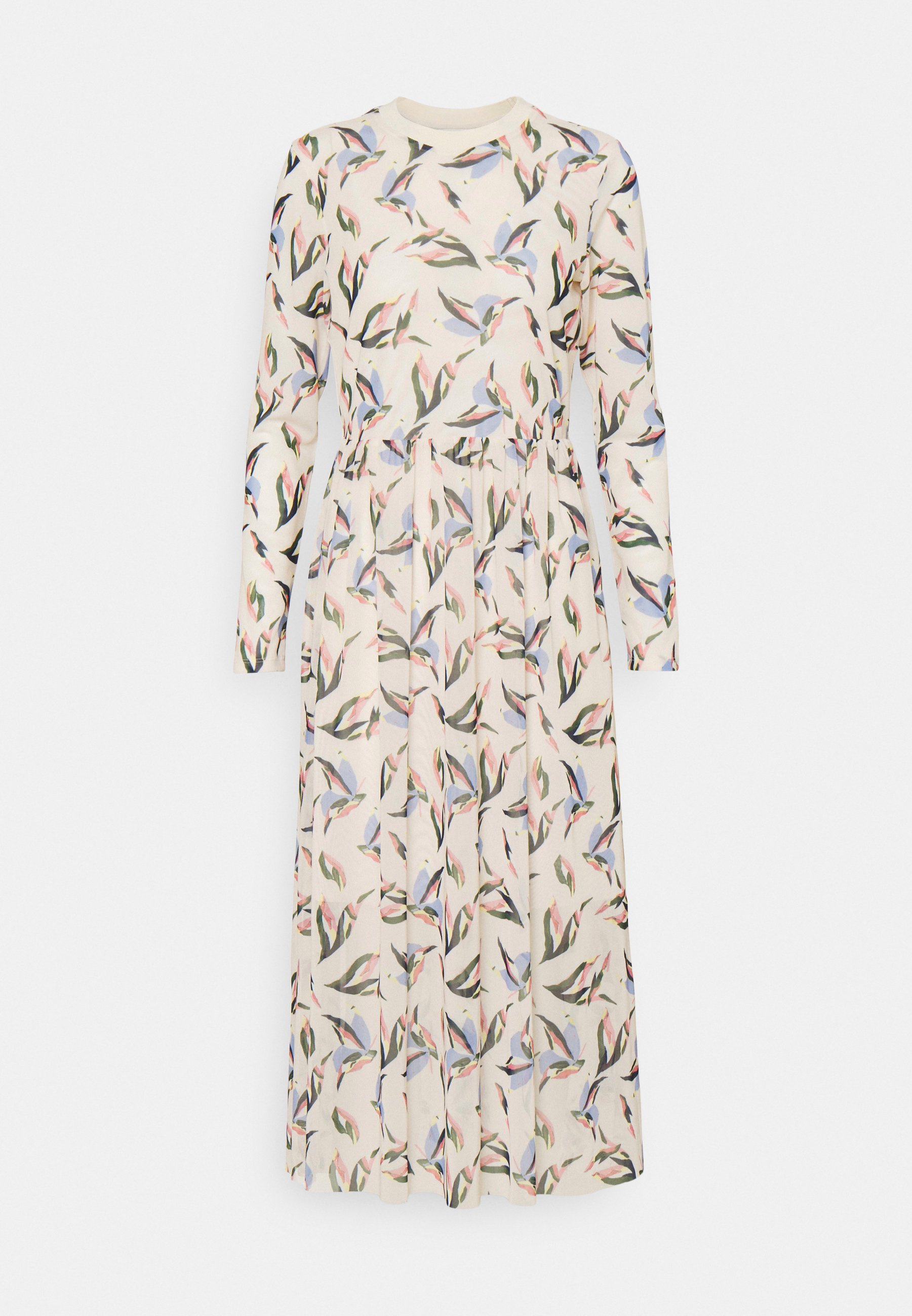 Tom Tailor Denim Printed Dress Maxikleid Cream Offwhite Zalando De