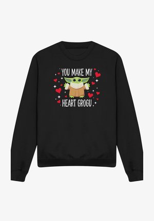 Star Wars, STAR WARS YOU MAKE MY HEART GROGU - Sweatshirt - black