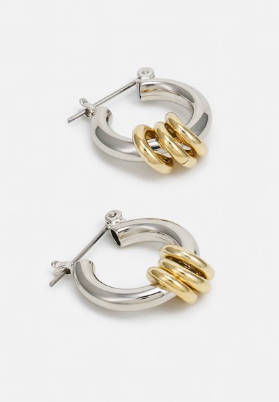 Laura Lombardi TWO TONE FILLIA EARRINGS - Naušnice - silver-coloured/gold-coloured