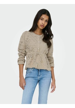 ONLELKE - Strickjacke - oxford tan