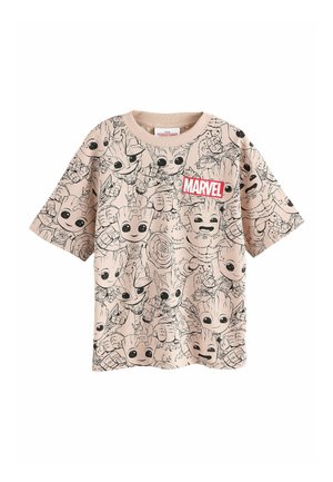 LICENSED GUARDIANS OF THE GALAXY GROOT - REGULAR FIT - Print T-shirt - stone