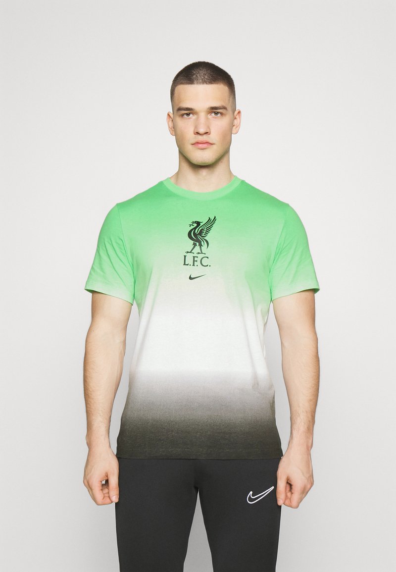 Nike Performance LIVERPOOL FC CREST TEE - Club wear - white/poison ...