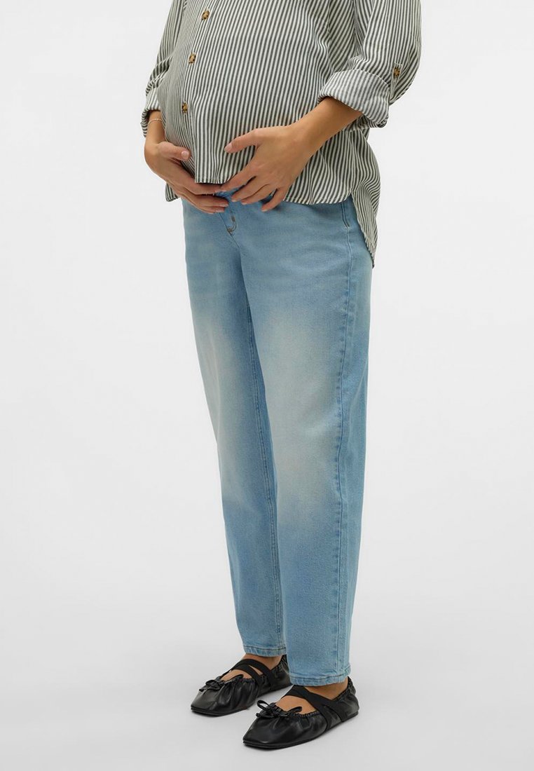 Mamalicious Jeans Tapered Fit blauw